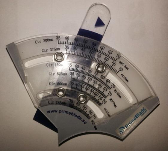 Angle Gauge For Doctor Blades Primeblade Sweden Ab